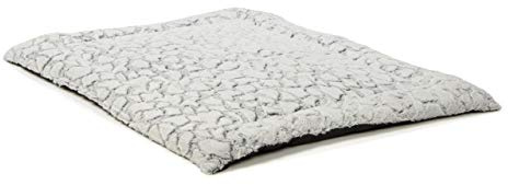 Wallace & Jones | Snow, Gepolsterte Liegedecke, Rutschhemmend | Grau | ca. 90 x 70 x 5 cm