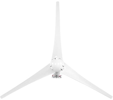 Hililand 1200W små vindkraftverk Turbinsats 3 blad Generator Kraftdelar Turbinsats för marin hemladdning(White 12V)