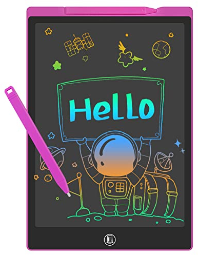 GUYUCOM Kids Toys Writing Tablet 12 Inch, Birthday Gifts for 2 3 4 5 6 Years Old Girls, Toddler Magnetic Drawing Pad Interactive Toys for Age 2-6