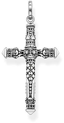 THOMAS SABO Anhänger Kreuz 925 Sterlingsilber, Geschwärzt