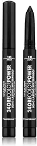 Deborah Milano Lidschatten Stick 24 Stunden Color Power Waterproof, Nr. 10 Mat Black, hoher Halt