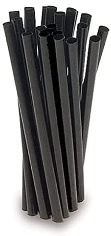 Virsus 500 Cannucce dritte misura 21/6 biodegradabili biocompostabili in Lignina di Colore Nero cannuccia Riutilizzabile Eco Friendly per bevande, Cocktail, bar, aperitivo rispetta la Natura