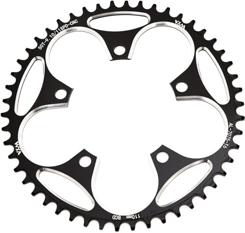 YBEKI 110BCD Chainring - CNC Machined 7075-T6 Aluminum Narrow-Wide Chainwheel for Road Bikes (36-58T Options) | 8-12 Speed Compatible | Ultra-Lightweight | Anti-Drop Design