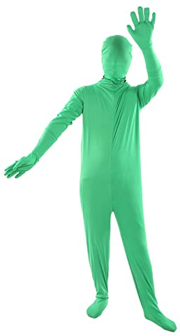 Fotografía chromakey Body Green Screen Body Suit diseño Dividido de Todo el Cuerpo para película de Video fotográfico (180cm)