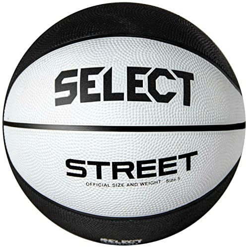 Select Street 2023 Basketball Street BLK-WHT, Unisex basketballs, Black, 5 EU