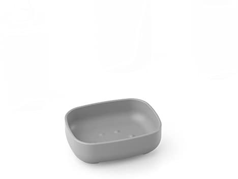 Porta Sapone da Appoggio Grigio in Resine Termoplastiche Mod. Pod