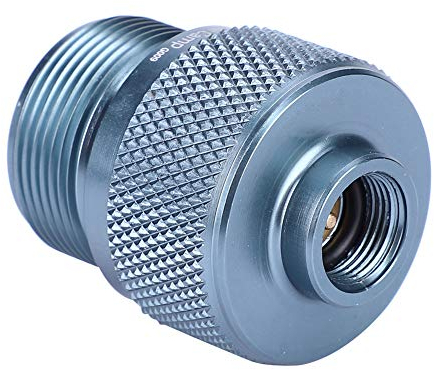 KIMISS Camping-Gaskanister, Ventil Flach auf Gasflaschenadapter Adapter Konverter Umrüstventil MAPP 1L MAPP Tank Adapter