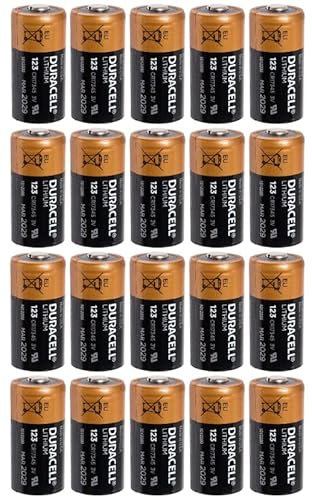 Lot de 20 Batteries au Lithium CR123A / CR17345 Original Duracel