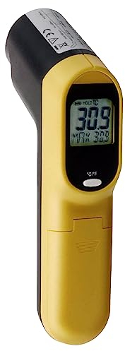 MBH Thermomètre infrarouge cuisine industrielle pour hôtellerie Thermomètre alimentaire professionnel avec viseur laser pour bar et restaurant.