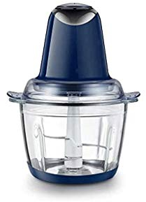 TVSKWMRQ Picadora eléctrica de Alimentos, picadora de Carne, procesador de Alimentos, picadora de licuadora con Recipiente de Vidrio Gratis para Carne, Verduras, Frutas y nueces
