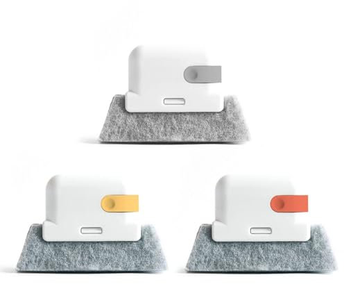 TYFGRT Cepillo De Limpieza De Ranuras De 3 Piezas, Cepillo De Limpieza De Costuras, Cepillo De Limpieza De Rieles De Ventanas, Cepillo De Limpieza Portátil. Cepillo De Limpieza Multifuncional