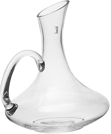 OKUMEYR Glas-weindekanter Mit Henkel Praktischer Rotwein-ausgießer Klarer Dekanter Für Edlen Geschmack Und Angenehme Handhabung Bei Dinner Und Bankett