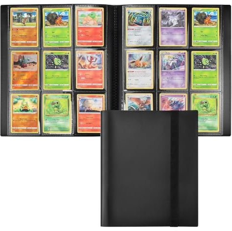 YBCCBY Álbum de Coleccionista de Cartas de Cuero para Tarjetas Coleccionables - Cartoon