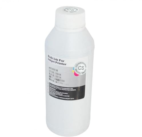 CUAWBAPF 1000 ml kompatible Tintenstrahldrucker Druckkopfreinigungslösung Kompatibel mit Tintenpatronen