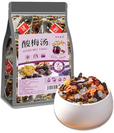 BaiLiSnacky Ingredienti Per La Zuppa Di Prugne Acide Premium 250g Vecchia Zuppa Di Prugne Acide Di Pechino Tè Alle Erbe - Rinfrescante Digestiva e Ricca di Tradizione