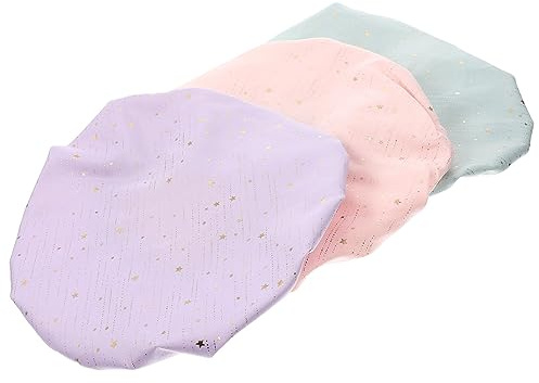 Vaguelly 3pcs Shower Hats for Women Men Bathing Cap Breathable Hair Protection Cap for Adults