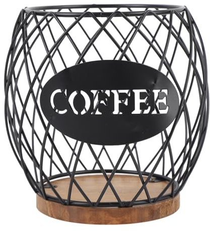 Buachois Puerta de la cápsula del café, cesta de café,Jaula para cápsula bar,portavasos de banco para mostrador de barco para café (BUACHOISKX1-11)