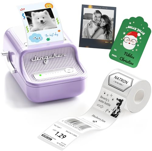 NIIMBOT B21Pro Etikettendrucker mit Größeres Etiketten, 300 DPI HD Etikettiergerät, Fotodrucker für Fotos, Notizen, Studiengrafiken, für Zuhause, Büro oder DIY-Projekte