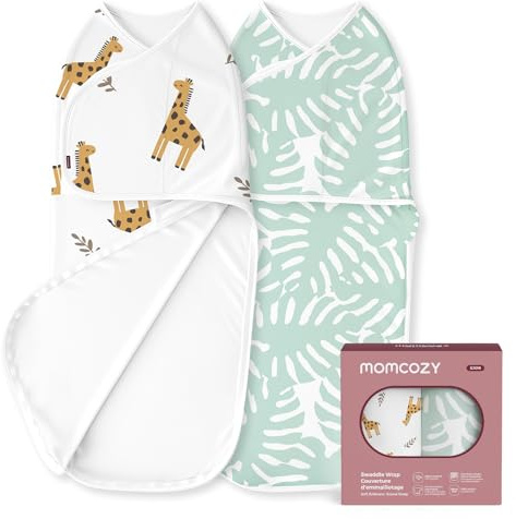 Momcozy Pucksack Baby 0-3 Monate, leiser Verschluss,reduziert den Schreckreflex, unverzichtbar für Neugeborene 0-3 Monate