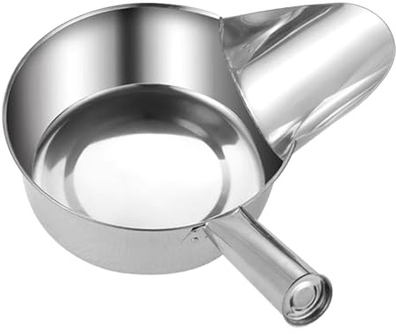 Cucharón de alimentos - Pala para freidora de acero inoxidable para cocina | Preparación de alimentos Pico de pato, agitador para, comedor, catering, camión, restaurante, cine