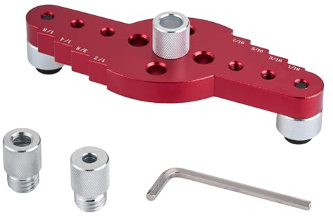 FyMosem 2-in-1 Wood Doweling Jig with Scriber, Self Centering Drill Guide