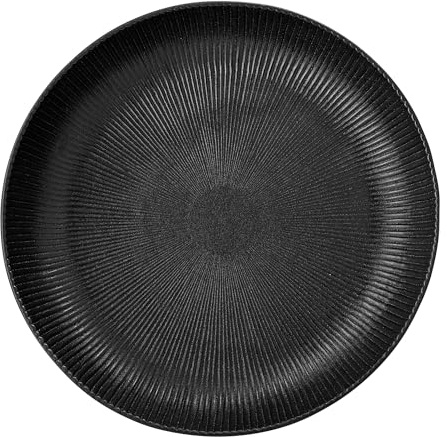 Bloomingville Neri Servierschale aus Keramik in der Farbe Schwarz mit einem Durchmesser von 33cm, 21255689