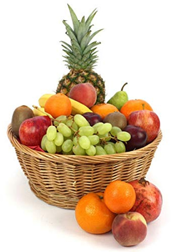 Express4Fruits Bali Fruit Basket - Fruit Gift Baskets and Gift Hampers with Next Day UK delivery with Personal Message attached
