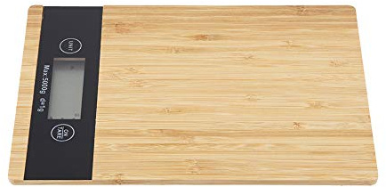 Panel Elektronische Waage Holz Lebensmittel Messwerkzeuge Rechteckige Form Entworfen Gewicht Mehlwaage Digitale Waage mit LED-Display für Küche oder Restaurants
