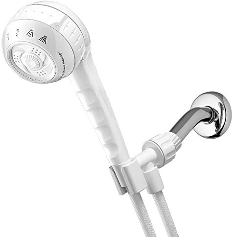 Waterpik SM-451E 1,8 gpm PowerSpray+ Soffione doccia massaggiante originale, bianco