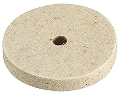 ROSVER Disco in Feltro diametro 150x13mm, Foro 15mm, Per Lucidatura Acciaio, Lucidatura, Fine, Rosso, Compatibile con Smerigliatrice Angolare