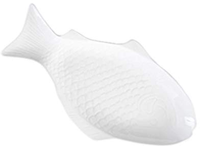 YARNOW Weißer Keramik Teller in Fischform Kreativteller Für Snack-aufbewahrung Fischpfanne Aus Porzellan Für Hause Und Restaurant