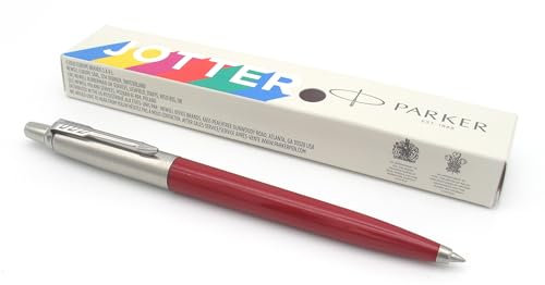 Parker Jotter Originals Gel Ballpoint Pen - Classic Red Finish - Black Gel Ink - Gift Boxed