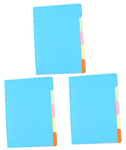 NUOBESTY 15stücke Teiliges Bunter Trennblätter Für Ordner Für Schule Büro Und Zuhause Einfachen Organisation Von Notizen Und Dokumenten Langlebig Und Benutzerfreundlich