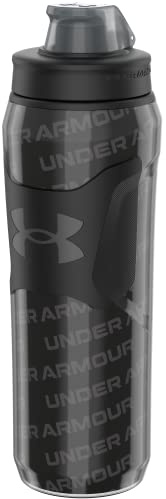 Under Armour Playmaker Squeeze Insulated 2, Sport-Wasserkrug, auslaufsicher, für Baseball, Fußball und mehr, 794 ml, Schwarz