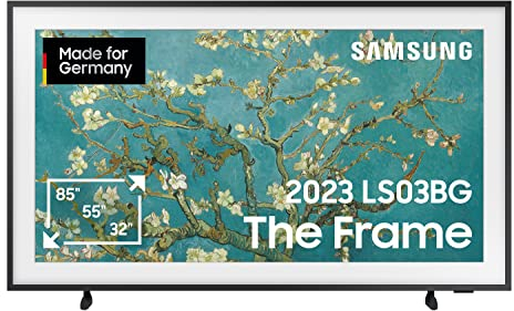 Samsung QLED 4K The Frame 43 Zoll Fernseher (GQ43LS03BGUXZG, Deutsches Modell), mattes Display, austauschbare Rahmen, Art Mode, Smart TV [2023]