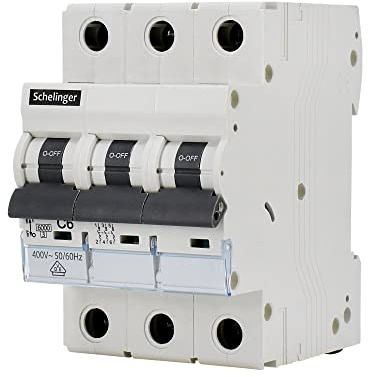 asvendo elektro/Schelinger/Leitungsschutzschalter/LS-Schalter/Sicherungsautomat/Sicherung / 1-Polig / 3-Polig/B oder C / 2A - 63A / VDE geprüft (3-Polig/B / 10A)