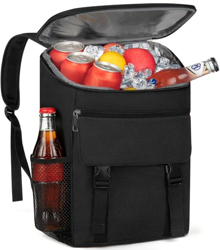 Kühlrucksack, weich, isoliert, auslaufsicher, 30 Dosen, isolierter Rucksack, Kühler, tragbar, Picknick, Camping, Strand, Wandern, Grillen, Mittagessen Rucksack für Damen und Herren