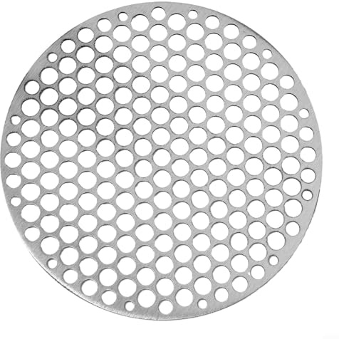 Grille de cuisson ronde en acier inoxydable pour barbecue, four à vapeur, four, poêle, poêle (18 cm)