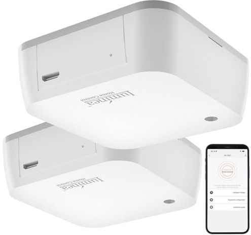 Luminea Home Control Smarthome Sensoren: 2er-Set Smarter ZigBee-mmWave-Radar-Anwesenheitssensor mit App (Mikrowellensensor Bewegungsmelder, Radar Bewegungssensoren)