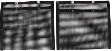 2 St BBQ Mesh Grillpåsar, BBQ Mesh Grillpåsar, Återanvändbara Glasfiber Värmebeständiga Grönsaker Grillpåsar för Grillar Picknick Camping, Grillpåsar för Matlagning Av Grönsaker Grillpåse