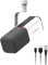 IXTECH Cardioid Dynamic Microphone with Mic Cover, Vocal USB XLR Microphone for Podcasting, Streaming, Recording, Gaming and Voice-Over (White)