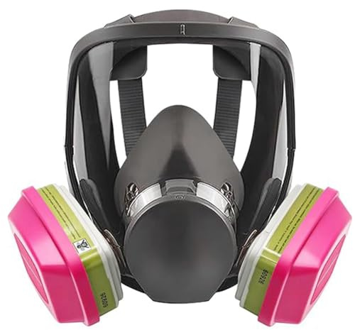 Haslbeck Masque Respiratoire, Masque Respiratoire RéUtilisable 6800 avec Filtres, AntibuéE, Respirateur Contre les Vapeurs Organiques