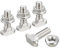 QUARKZMAN Bulloni a T in M8x25mm e M8 Dadi Flangiati Esagonali Set, 40 Set Testa Martello Bullone a T Vite Scorrevole a Forma di T per Profilo in Alluminio Serie 40