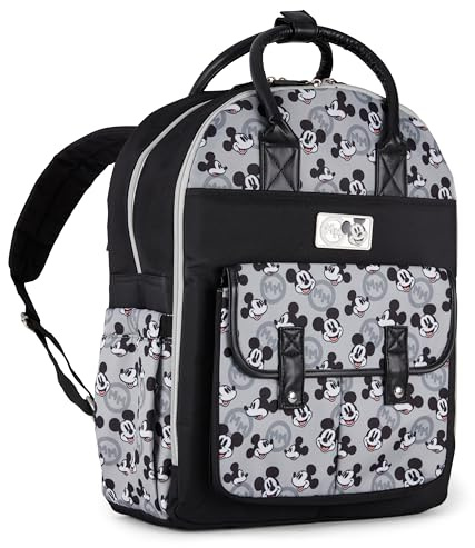 Disney Unisex Baby-Reise-Wickelrucksack, 40,6 cm Höhe, multifunktionale Tasche, Mickey Mouse Doppelgriff, Größe XL