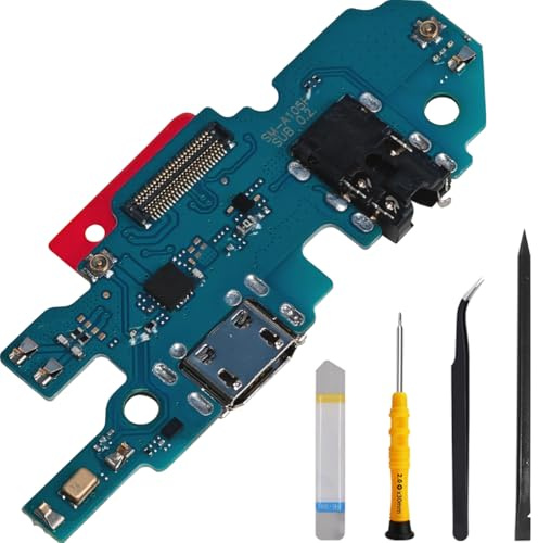 ZHUROUPU Remplacement du Port de Charge USB pour Galaxy A10 SM-A105F, connecteur de Station d'accueil Micro USB Carte de Remplacement de Microphone/Prise Casque avec Outils