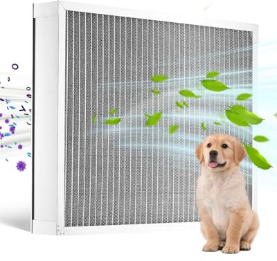 VEVOR Aluminium Luftfilter, 492x619x91 mm, Filter Ersatz, waschbarer & wiederverwendbarer Aluminium-AC/HVAC-Ofenfilter, MERV 8, lange Lebensdauer, gesünderes Zuhause oder Büro