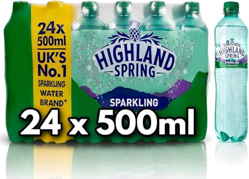 Highland Spring Sparkling Water - 24 x 500ml Bottles by Kandy Collection