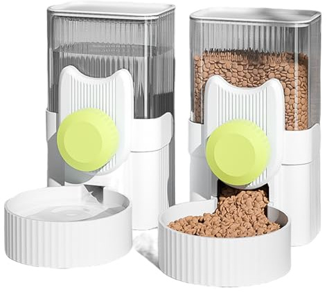 drburpily Distributeur Automatique de Nourriture et d'eau à Suspendre, 2 pièces, pour Furet, Cage, Lapin, Accessoires pour Lapins, mangeoires pour Lapins, D