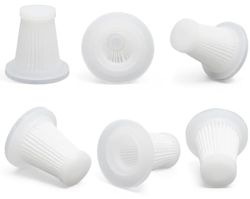 VOSSOT 6 Filtros de Repuesto para Filtros Hepa Lavables Y Reutilizables para Mini Aspiradoras de Mano, Compatibles con Aspiradoras de Mano, Filtro Y Mano para Coche