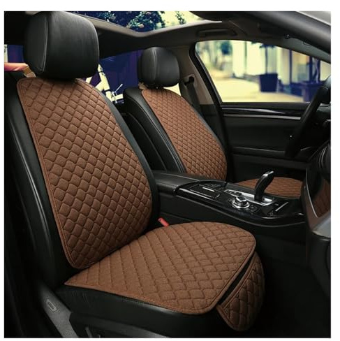 Intérieur De Voiture Housse De Protection pour Siège Auto, Coussin De Dossier Avant Ou Arrière en Lin, pour Tous Les Modèles Automobiles House Siège Voiture(Coffee 2 Seat)